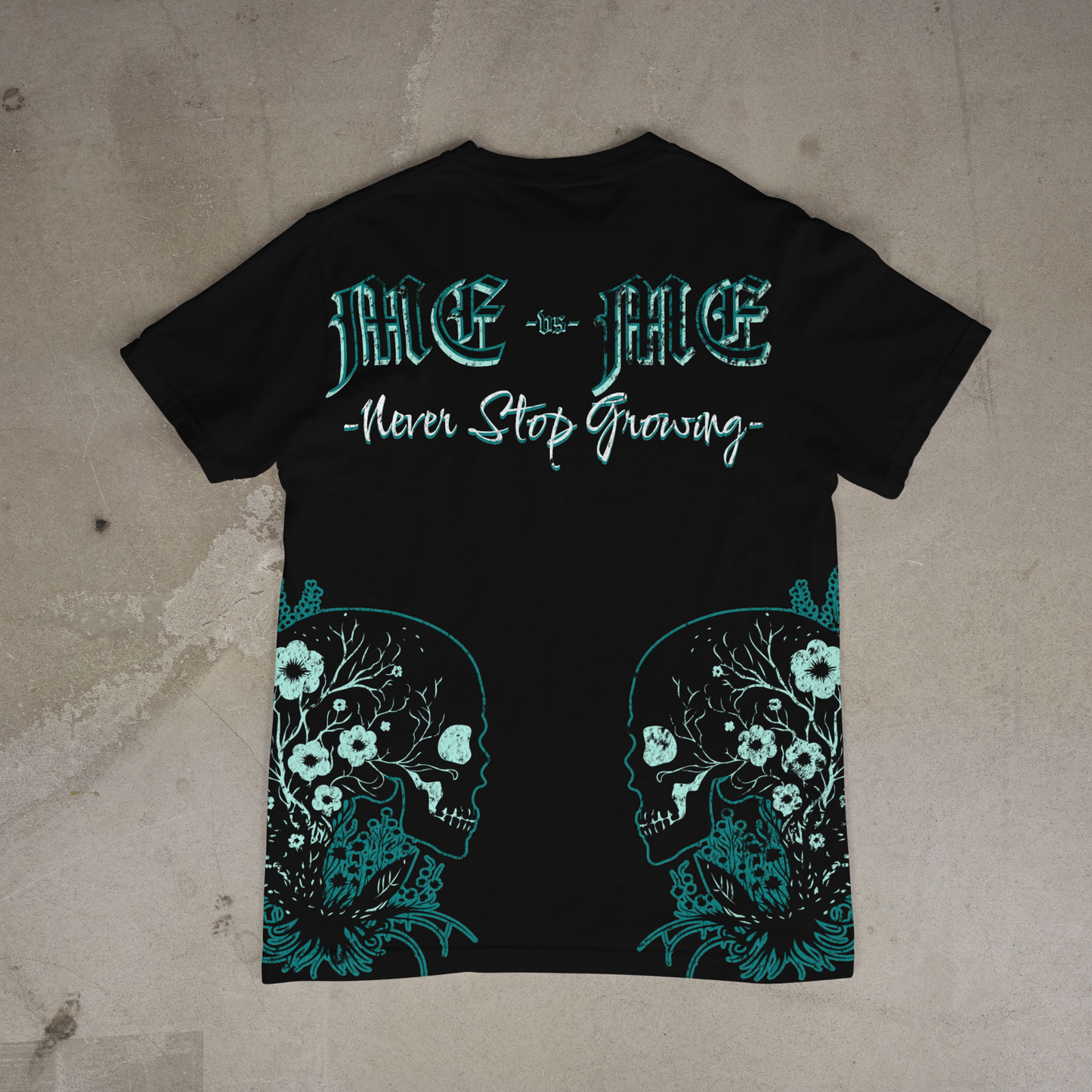 "Me vs Me" Short Sleeve Tee (Black)