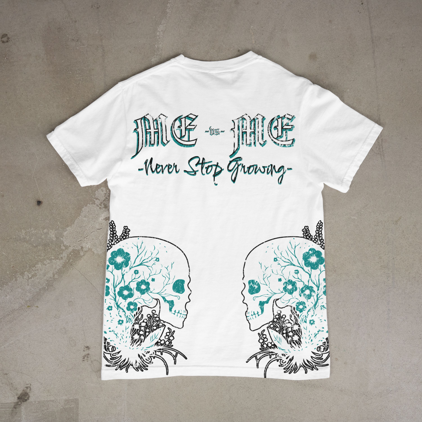 "Me vs Me" Short Sleeve Tee (White)
