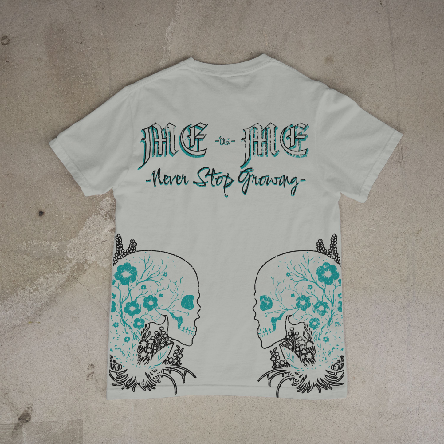 "Me vs Me" Short Sleeve Tee (Granite)