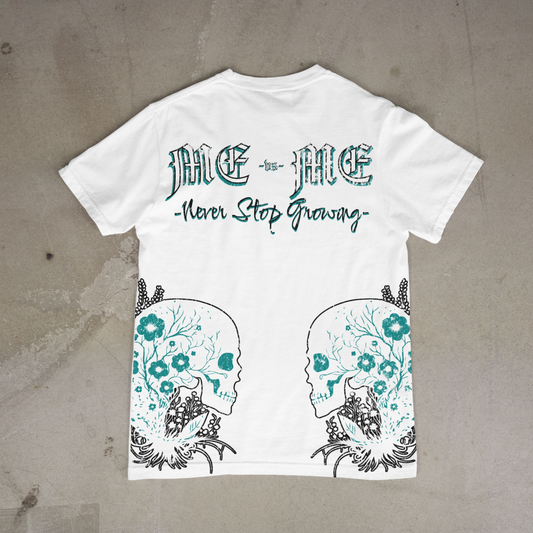 "Me vs Me"  Short Sleeve Tee (White)