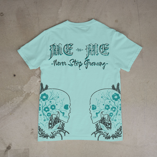 "Me vs Me"  Short Sleeve Tee (Chalky Mint)