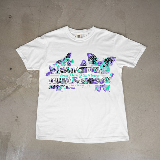 “Every Pause Has Purpose” Short Sleeve T-shirt (White)