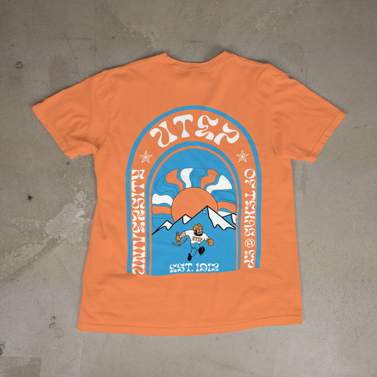 "Collegiate" (UTEP) Short Sleeve T-shirt (Melon)