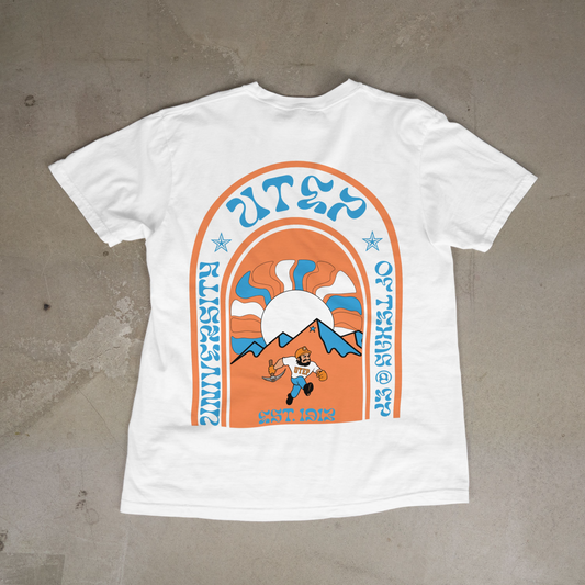 "Collegiate" (UTEP) Short Sleeve T-shirt (White)